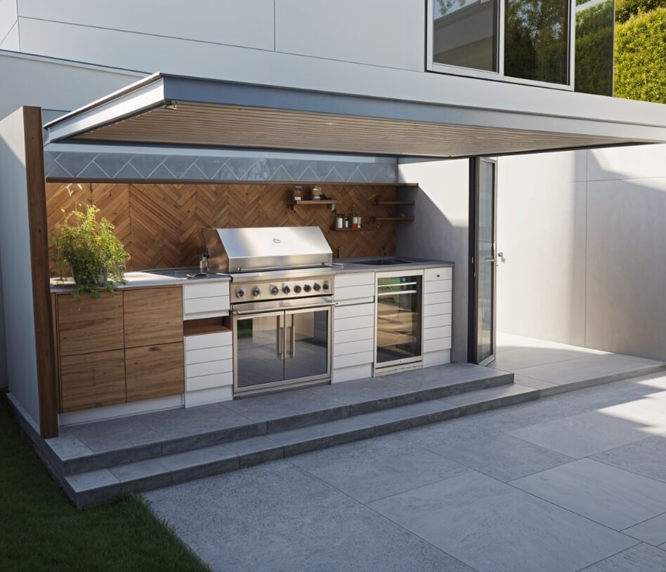 outdoor kitchen
